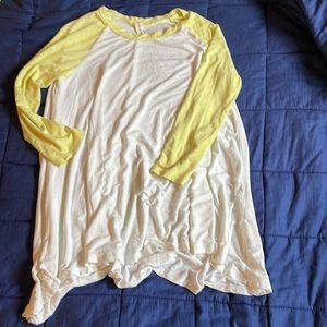 Long Flowy High-Low Baseball Tee